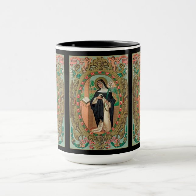 Gerahmtes Portrait der Rose Lima (K 48) Tasse (Zentrum)