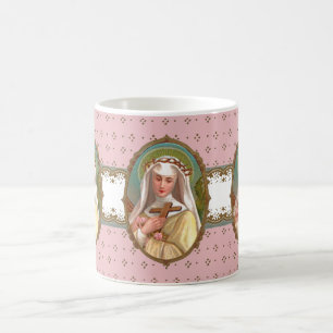 Gerahmtes Porträt der St. Rose von Lima (M 024b) Kaffeetasse