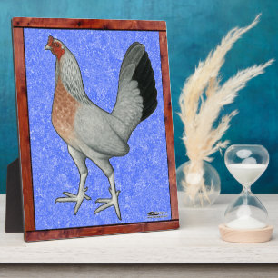Gerahmtes Spielhuhn Fotoplatte