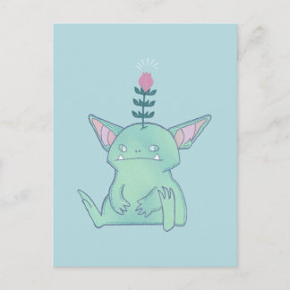 Gerald der Kobold | Süßes mürrisches Fantasiegesch Postkarte