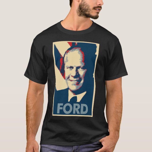 Gerald Ford-Plakat-politische Parodie T-Shirt (Vorderseite)