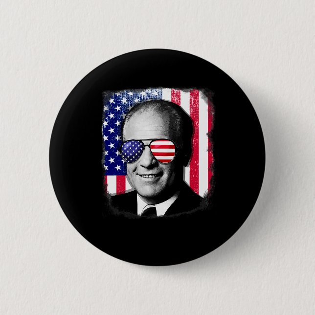 Gerald Ford US Flag 4. Juli Button (Vorderseite)
