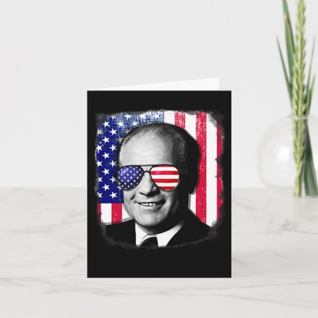 Gerald Ford US Flag 4. Juli Karte (Vorderseite)