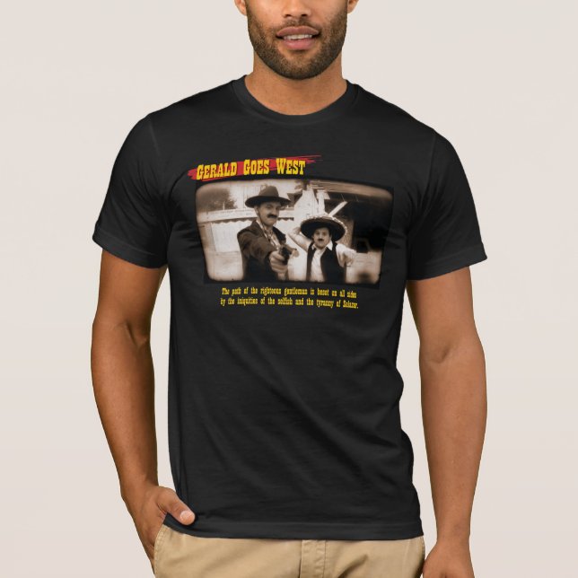 Gerald geht nach Westen - Massen-Fiktion T-Shirt (Vorderseite)