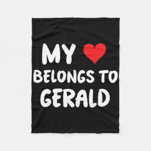 Gerald - Mein Herz gehört Gerald - Liebe Fleecedecke