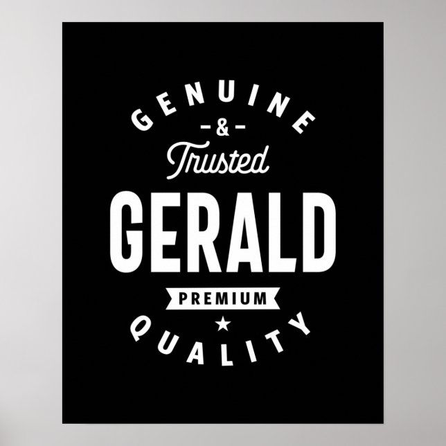 Gerald Personalized Name Birthday Poster (Vorne)