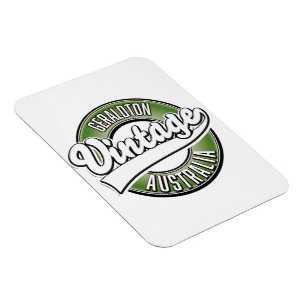 Geraldton Australien Vintage Style Logo Magnet