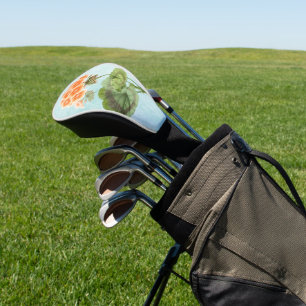 Geranie auf gealtertem Denim Golf Headcover