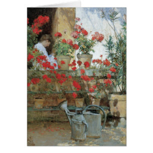 Geranien von Childe Hassam, Vintage-Impressionismu