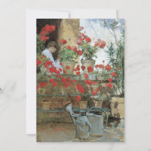 Geranien von Childe Hassam, Vintage-Impressionismu