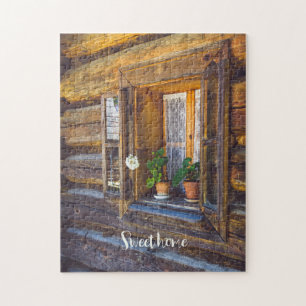 Geranium Blume am Fenster