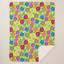 Geranium Blume Blanket