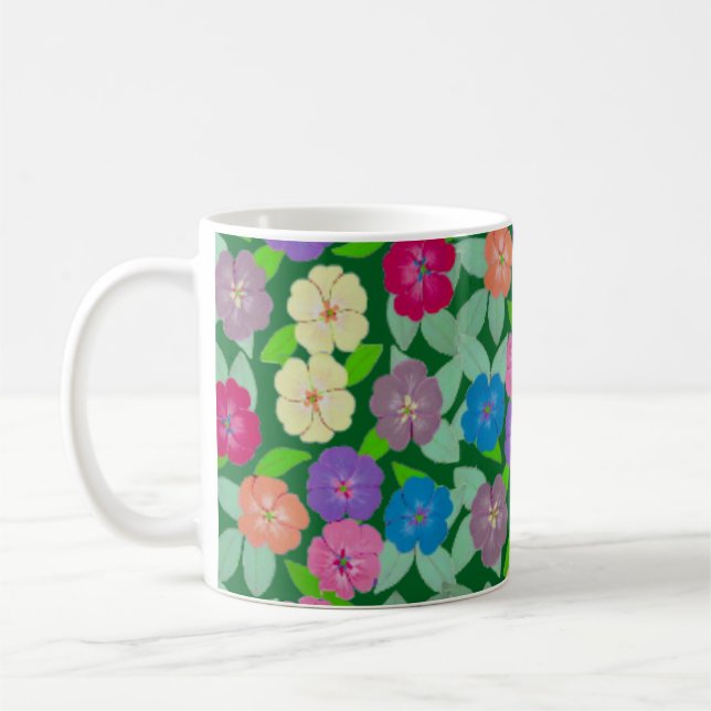 Geranium Blume Kaffee Tasse (Links)