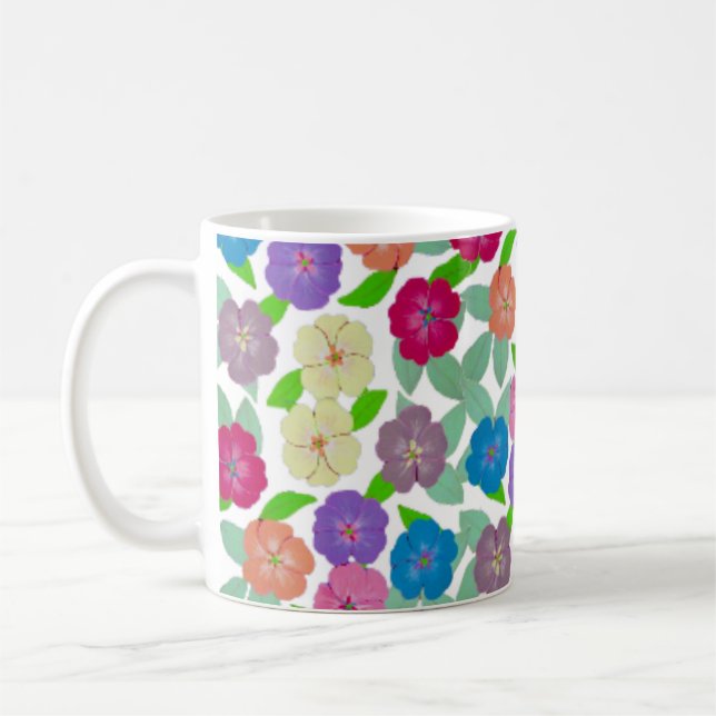 Geranium Blume Kaffee Tasse (Links)