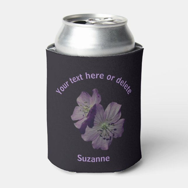 Geranium-Blume Personalisiert Dosenkühler (Kanne Vorderseite)