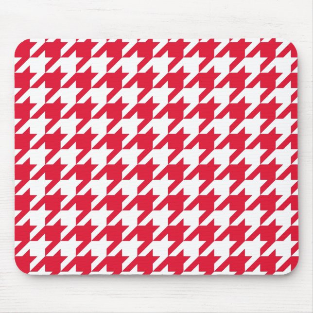 Geranium Elegant Hahnentrittmuster Mousepad (Vorne)