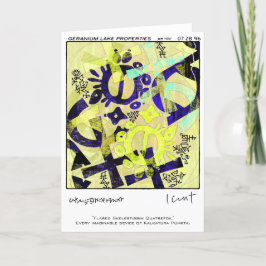 Geranium Sees Feiertagskarte