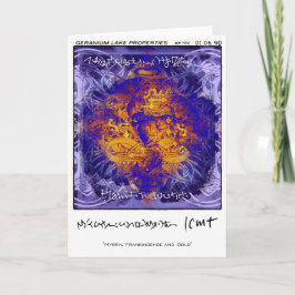 Geranium Sees Feiertagskarte