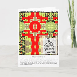 Geranium Sees Feiertagskarte