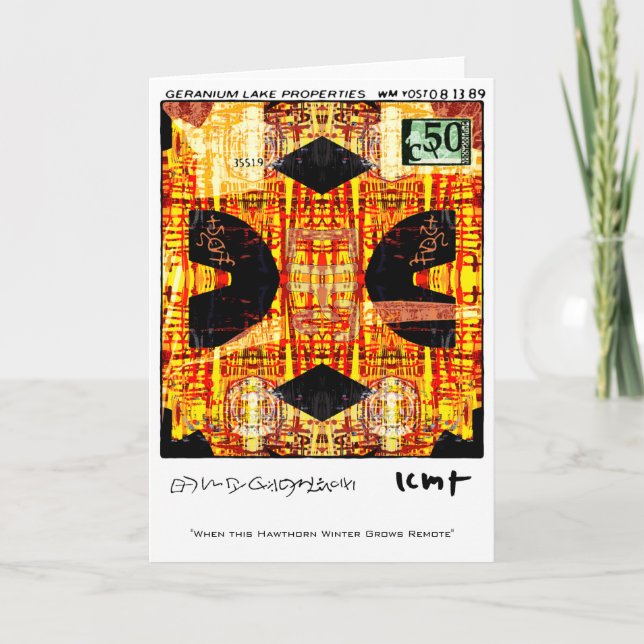 Geranium Sees Feiertagskarte (Vorderseite)