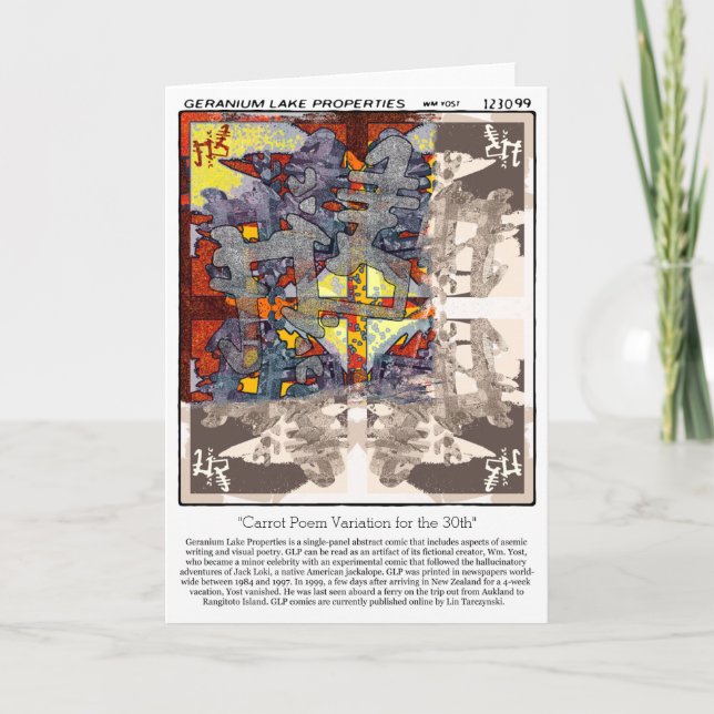 Geranium Sees Karte (Vorderseite)