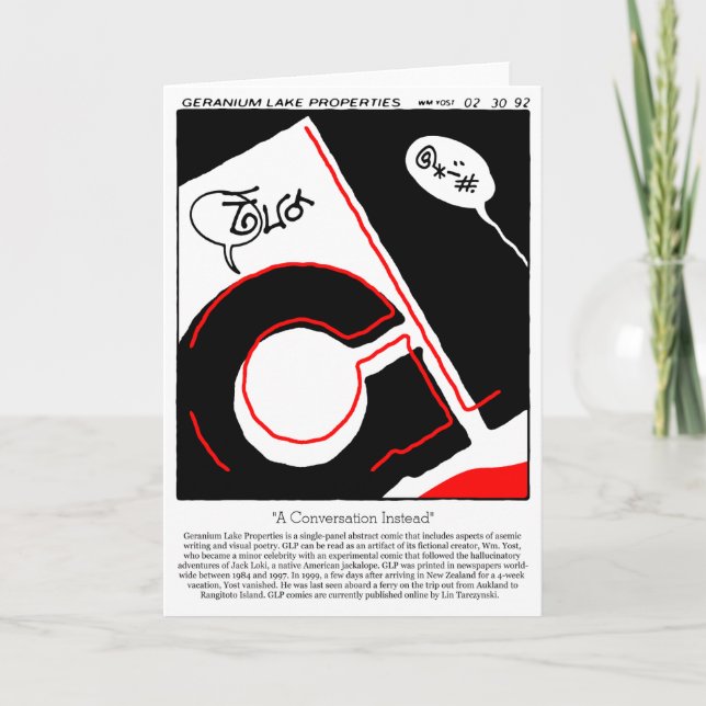 Geranium Sees Karte (Vorderseite)