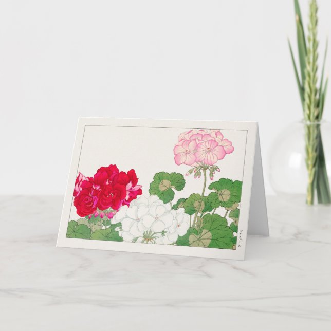 Geranium von Tanigami Konan Karte (Vorderseite)