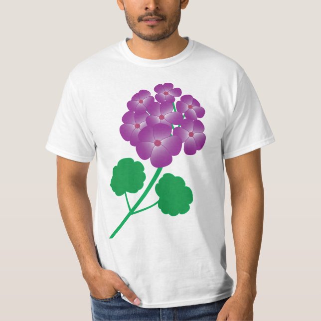 Geraniumblüten T-Shirt (Vorderseite)