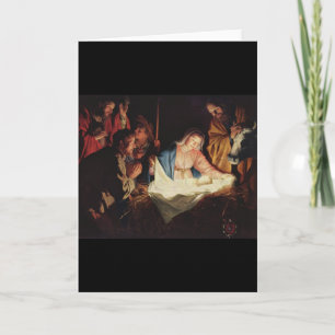 Gerard van Honthorst Nativity Feiertagskarte