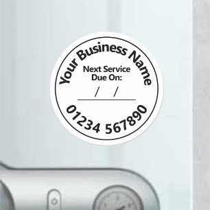 Geräte-Service-Sticker für Haushalte Runder Aufkleber
