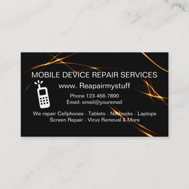 Geräten-Reparatur-Service Visitenkarte (Vorderseite)