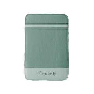 Geräumige Eleganz - Aquamarine Streifen Bath Mat Badematte