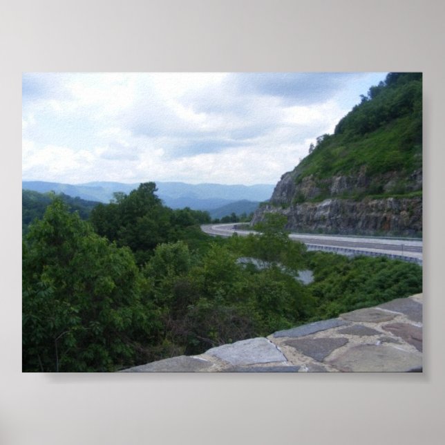 Geräumige m. landschaftliche Aussicht Poster (Vorne)