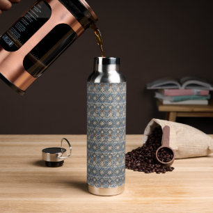 Geräumige Schattierungen von grauem Schmuckstoff Trinkflasche