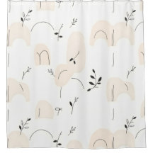 Geräumige und moderne Minimalistische Duschvorhang