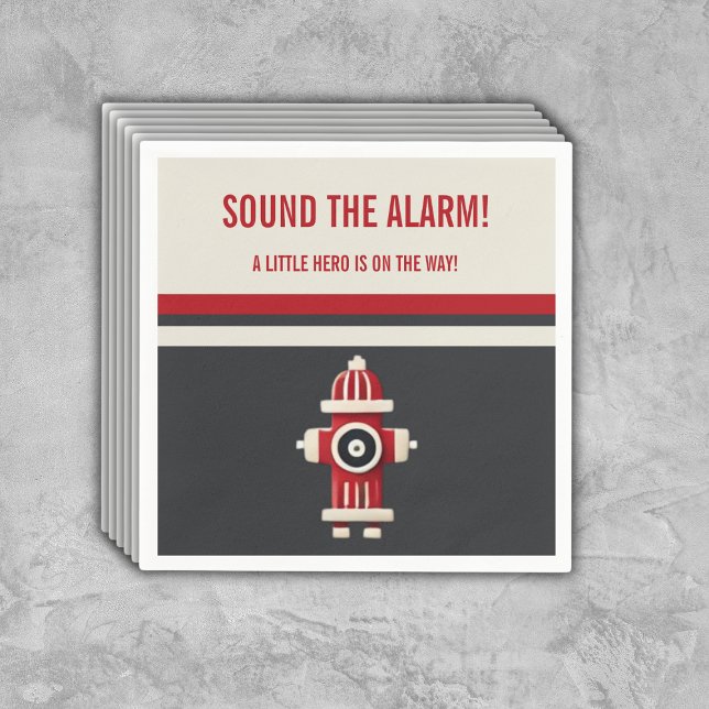 Geräusch der Minimalistischen Firefighter-Kinderdu Serviette (Von Creator hochgeladen)
