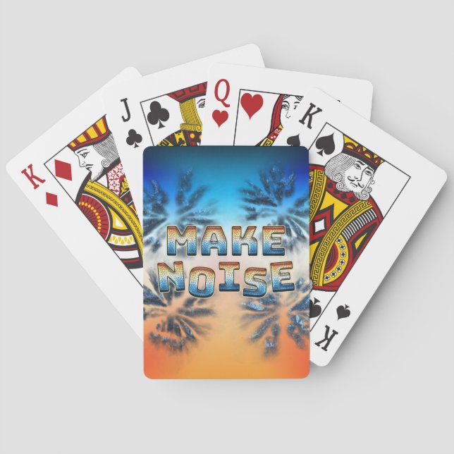 Geräusch machen spielkarten (Rückseite)