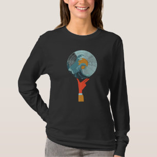 Geräusche des Ozeans Vinyl der großen Welle T-Shirt