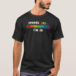 Geräusche Gay Lgbtq Stolz in Regenbogenfarbe Graph T-Shirt