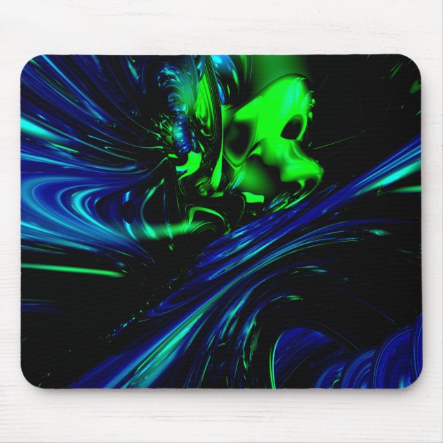 Geräusche in 3D abstrakt Mousepad (Vorne)