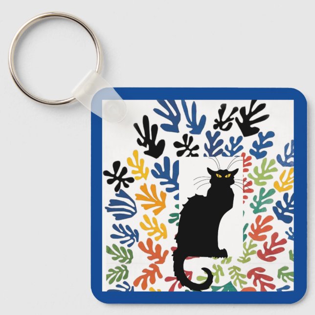 Gerbe von Matisse, Cat Art Parody, Schlüsselanhänger (Vorderseite)