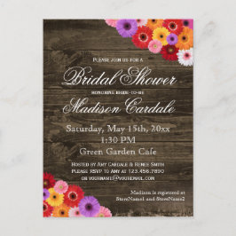 Gerber Daisies Fête des mariées Invitation Cartes