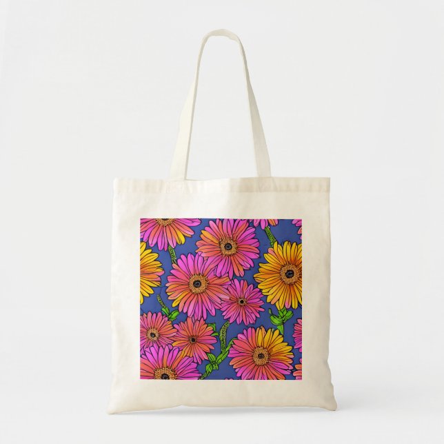 Gerber Daisy Leinwand Tasche (Vorne)