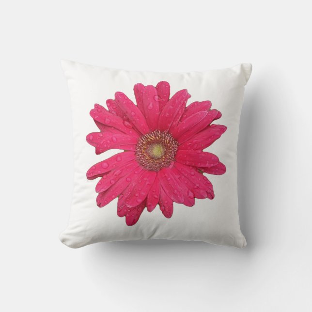 Gerber Daisy Throw Kissen (Vorderseite)