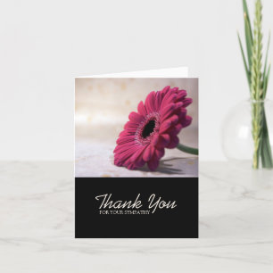Gerbera Beileid Vielen Dank Note Karte 1