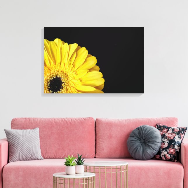 Gerbera Blume Leinwanddruck (Insitu (Wohnzimmer))