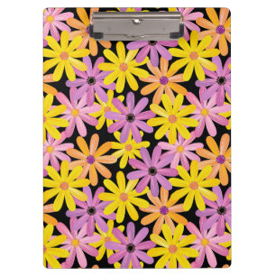 Gerbera-Blumen Muster, Hintergrund Klemmbrett