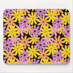 Gerbera-Blumen Muster, Hintergrund Mousepad