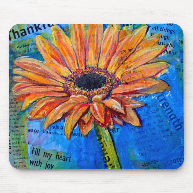 Gerbera BOLD Daisy mousepad (Vorne)
