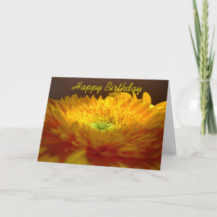Gerbera Bonne carte d'anniversaire